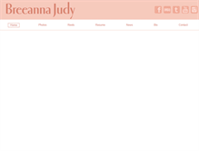 Tablet Screenshot of breeannajudy.com